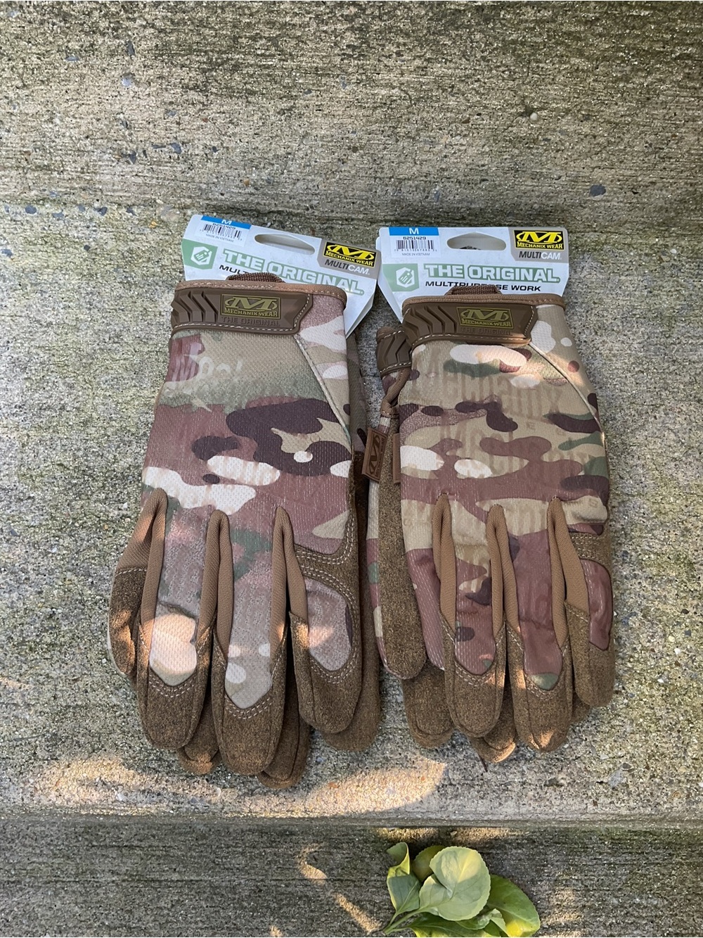 Two pairs Mechanix Wear Original MultiCam Tactical Gloves - Brown Camo (Men's)